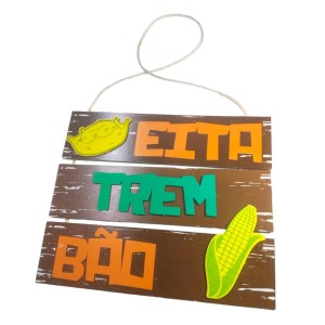 PLACA 3 PARTES EITA TREM BAO GRINTOY