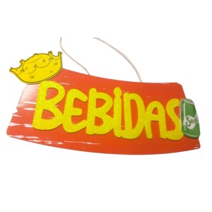 PLACA DEC BEBIDAS MADEIRA