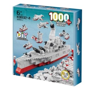 BLOCO DE MONTAR NAVIO DE GUERRA 1000 PCS BLOXI