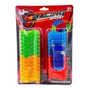 PISTA COLOR PLASTICO COM CARRINHO 