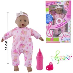 NINA BABY MUSICAL NEGRA NOVA TOYS